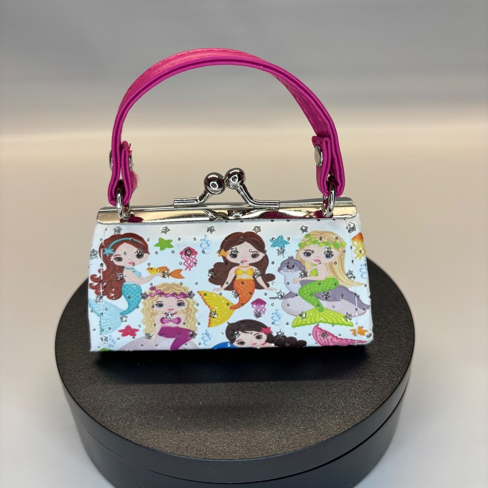 Mini Coin Purse TikTok Lipstick Kiss Clasp Puppy Butterfly‎ Print Small Bag